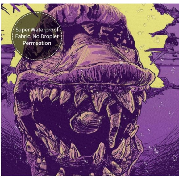 Beetlejuice- Sandworm Shower Curtain - Picture 3 of 4